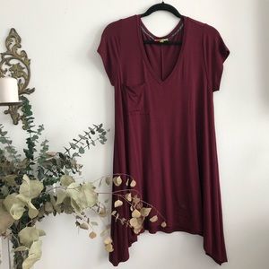 Burgundy short sleeves tunic / ModCloth